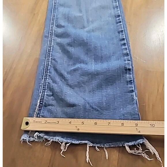 ARIAT Lucy Trouser Jeans Women’s 25R Mid Rise Wide Leg Stretch Denim Raw Hem - Picture 11 of 13